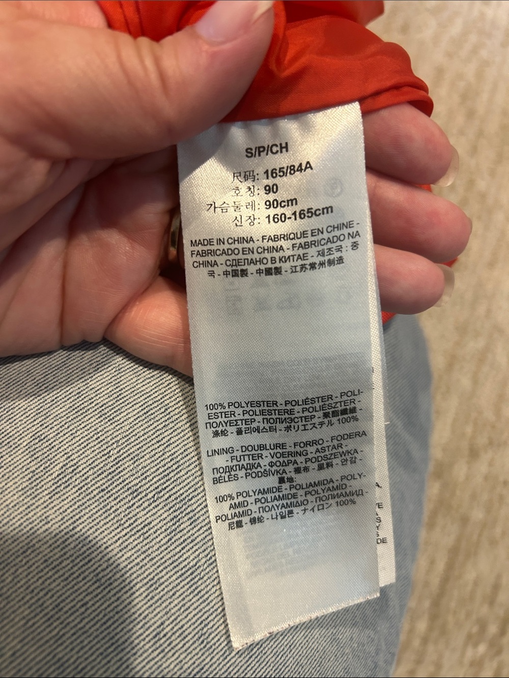 Levi's Red Button-Up polyester Jacket - Picture 7 of 8